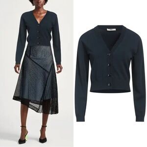 BARENA VENEZIA  Knitted Cardigan in darn navy